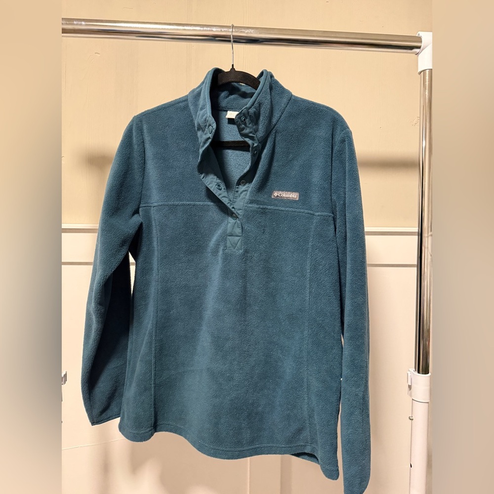 Columbia Turquoise Fleece Pullover